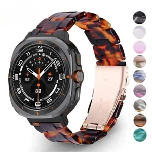 Resin Band for Samsung Galaxy Watch 7 Ultra 47mm Women Transparent Strap - Picture 1 of 19