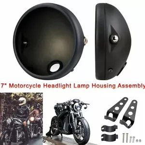 7 Inch Motorcycle Headlight Housing Shell LED Headlamp Case Bucket for Harley - Picture 1 of 14