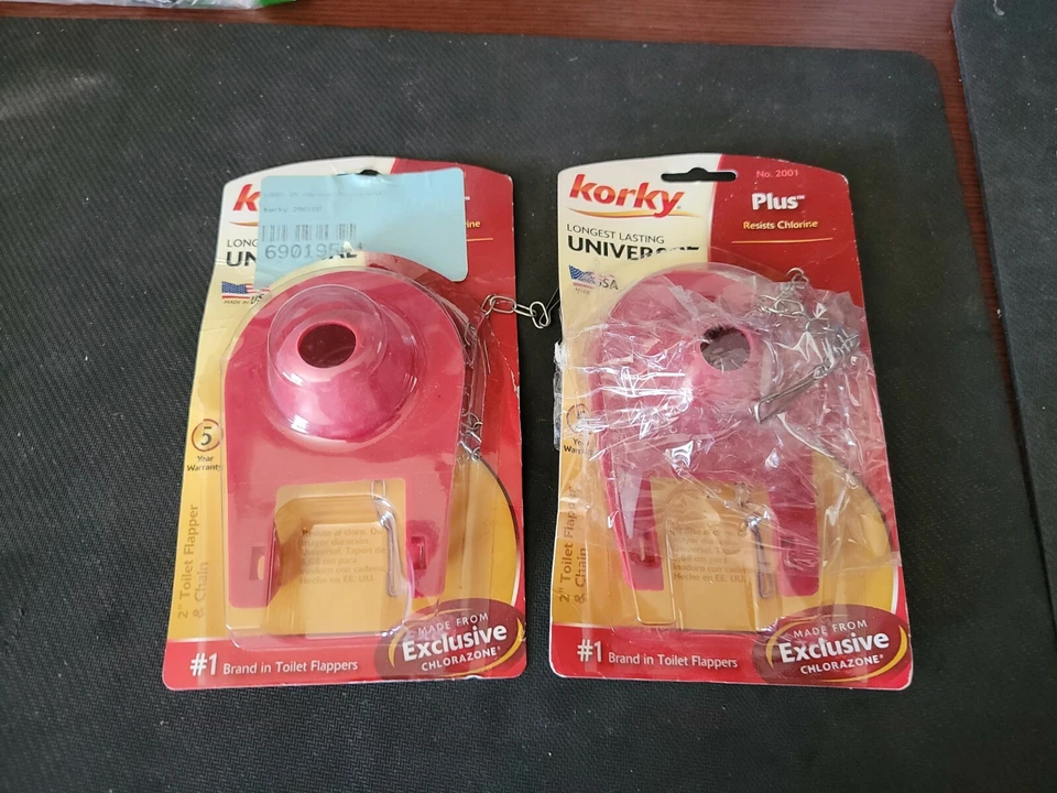 2 Korky Premium 2 in. Universal Toilet Tank Flapper. 2 pack - Image 1 of 2