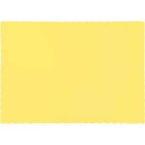 Yellow Paper Placemats 50 Per Pack 9.5" x 13.5" Tableware Decorations Supplies - Picture 1 of 1