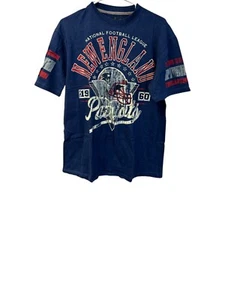 New England Patriots Shirt Mens Large Blue Short Sleeve Tee NFL Team Apparel - Picture 1 of 6