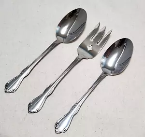 Oneida MANSFIELD AMADEUS Set da porzioni 3 pezzi WM A Rogers posate in acciaio inox - Foto 1 di 8