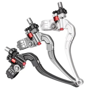 22mm 7/8" Folding Foldable Pivot Bike Clutch Perch Lever CNC Aluminum Motorcycle - Imagen 1 de 15