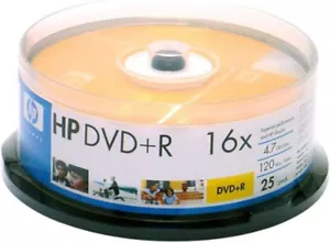 HP DVD+R 4.7GB blank media 25 pack NEW SEALED - Picture 1 of 1