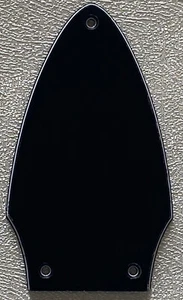 Custom For Gibson Flying V Truss Rod Cover & Gold Foil Decal Black - Picture 1 of 7