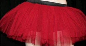 Costume rosso taglie forti tutù gonna danza scuola fantasia rave halloween natale emo - Foto 1 di 1