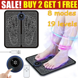 Foot Massager Mat Electric Pad Blood Muscle Stimulator Circulation Relief Pain - Picture 1 of 12