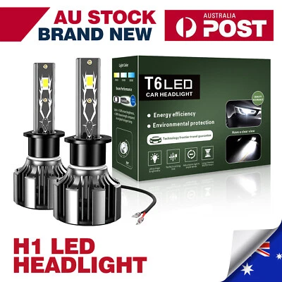 2x H1 6000K LED Headlight Bulb Globes High Low Beam For Kia Sportage 1997-2003 - image 1 of 4