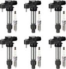 Vplus Set Of 6 Ignition Coils & Spark Plugs Compatible With 2012 Malibu 3.6L (Z1