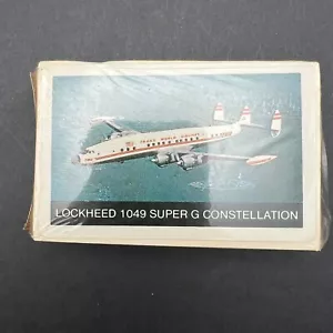 Carte da gioco vintage TWA Lockheed 1049 Super G Constellation - Foto 1 di 6