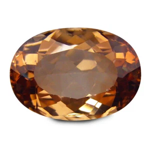 9.00carat-NATURAL BRAZIL BROWN TOPAZ 14X10mm VVS CLEAN GEMSTONES SEE VIDEO - Picture 1 of 2
