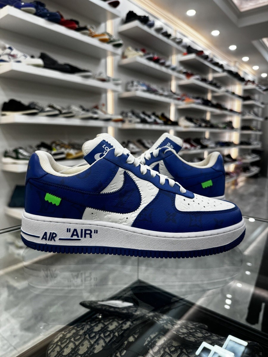 Nike Air Force 1 Low by Virgil Abloh x Louis Vuitton LV Blue Nike Air Force 1 Low by Virgil Abloh x Louis Vuitton LV Blue