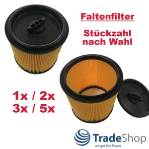 Faltenfilter Rundfilter für Lidl Parkside Staubsauger / Stückzahl nach Wahl - Bild 1 von 7