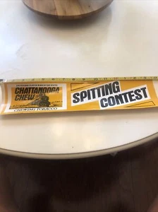 CHATTANOOGA CHEW Tobacco RACING BUMPER STICKER DECAL Spiting Contest - Picture 1 of 4