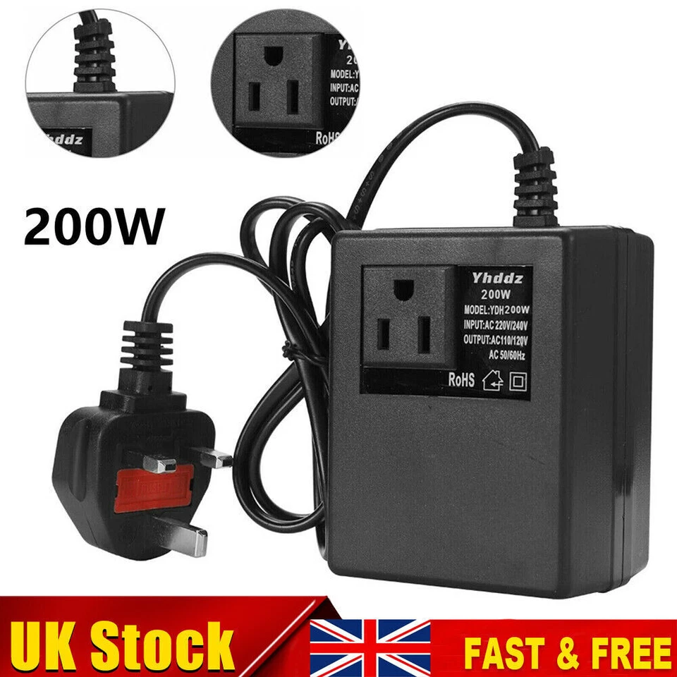 Voltage Converter Transformer 220V/240V To 110V/120V Step Down Power UK