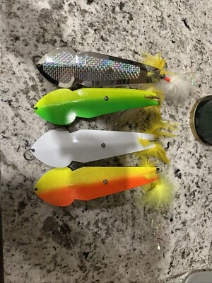 Lote de señuelos de cuchara Tony Accetta Pet X4 #21 Foto 1 de 2