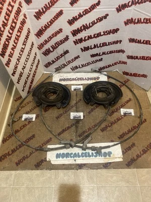 00-05 Toyota Celica GTS Corolla Matrix Rear Disc E-Brake Backing Plate Set OEM - Image 1 of 4