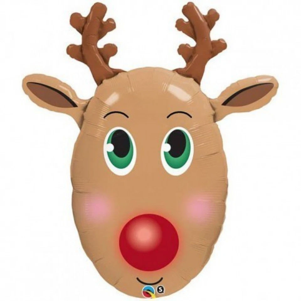 Christmas Qualatex Foil Balloon 36" Reindeer - Image 1 of 1