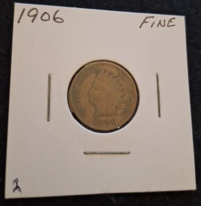 Centavo cabeza india 1906 "penny" el 2x2 dice bien. Envío gratuito. #2 - Imagen 1 de 4