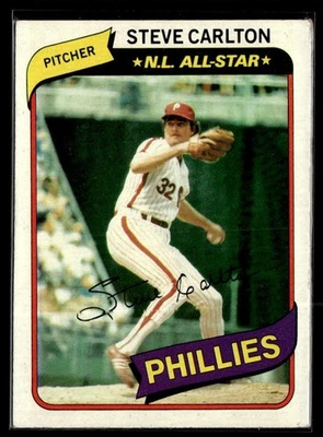 1980 Topps NL All-Star Steve Carlton Philadelphia Phillies #210 - Image 1 of 2