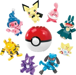 MEGA Pokemon Building Toys Set Trainer 8 Pack with 189 Pieces, 8 Articulated... - Picture 1 of 6