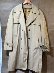 Vintage London Fog Maincoats Trenchcoat Größe Large Regular Khaki Hellbraun Herren - Bild 1 von 3