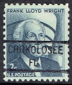 1965 2c FL Wright precancel ERROR f/CHOKOLOSKEE FL 1280-841 Very Nice stamp! - Picture 1 of 1