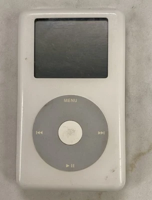Reproductor multimedia MP3 Apple iPod Classic 4ta generación A1059 blanco 20 GB para piezas Foto 1 de 4