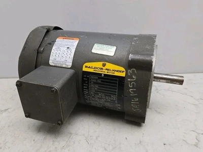 Baldor KM3454 Electric Motor 1/4 Hp 1725 Rpm 230/460 Volt 3Ph 56C Frame Read - Image 1 of 4