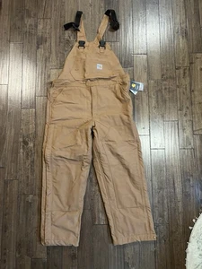 Carhartt FR duck BIB overall quilt lined  CAT4 NFPA70E NFPA2112 38x32 Brand New - Picture 1 of 18