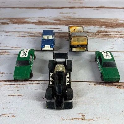 Vintage 1979 Tonka Diecast Toy Car Lot Race Car Jeep Collectible 1:64 - Image 1 of 4