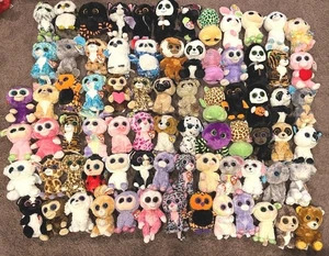 Lot Of 4 Random Ty Plushes Stuffed Animals Kids Collection Dogs Cats Birds Pets - Bild 1 von 1