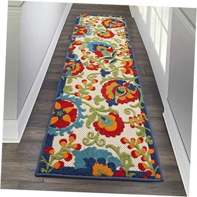  Home Aloha Indoor/Outdoor Multicolor 2' x 6' Area 2' x 6' (Runner) Multi Color - Image 1 of 4