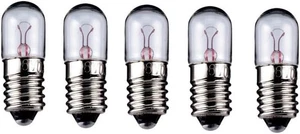 5er Set WireThinX Röhrenlampe 0.7W Sockel E10 7 V (DC), 100 mA - Bild 1 von 3