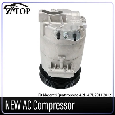 Compresor de aire acondicionado para Maserati Quattroporte Gran Turismo 4,7 L 4,2 L 6 ranuras AD-9519N Foto 1 de 4