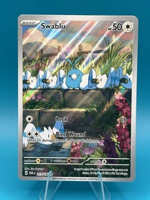 Swablu 213/182 Sv04: Paradox Rift Illustration Rare Pokemon card MINT - Image 1 of 2