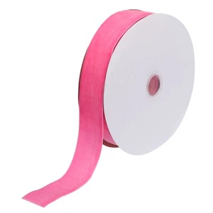 Velvet Ribbon 1 1/2 Inch x 10 Yard Single Face Spool Silky for DIY Crafts Pink - Picture 1 of 5