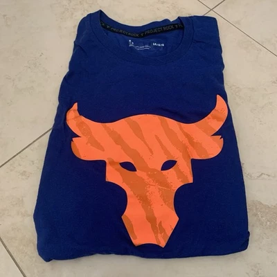 Under Armour Mens Size Large Sz L Blue Project Rock Loose Shirt Ref - Image 1 of 4