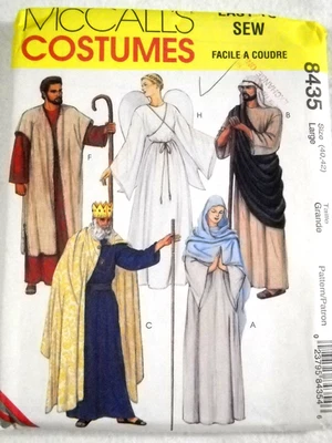 Nativity Joseph Angel Wiseman Mary Unisex size L McCalls 8435 Sewing Pattern - Image 1 of 2