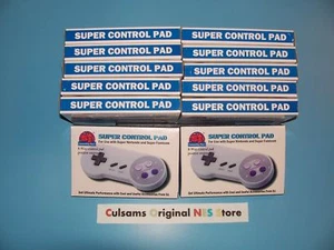 12 LOT PREMIUM GAME CONTROLLER FOR SUPER NINTENDO SNES SYSTEM WITH XL CORD - Picture 1 of 3