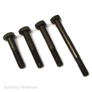 1/4"" 5/16"" 3/8"" UNC HOCHZUG SCHWARZ SELBSTFARBIGES TEIL GEWINDESECHSKANTSCHRAUBEN - Bild 1 von 1