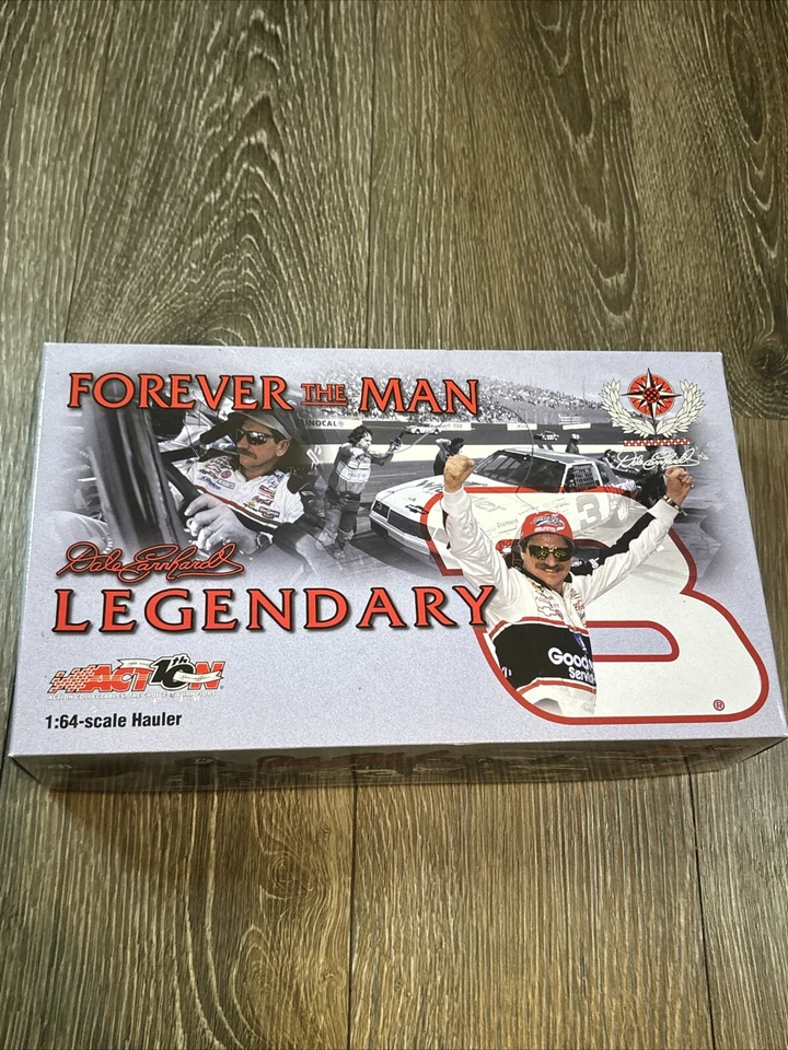 ACTION 1:64 2002 DALE EARNHARDT #3 FOREVER THE MAN SOUVENIR DIE CAST HAULER RIG - Image 1 of 4