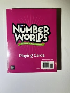 Number Worlds Level B Playing cards McGraw Hill - BRAND NEW still sealed - Bild 1 von 1