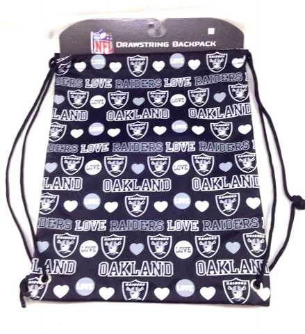 NFL Oakland Raiders Love Mural Drawstring Backpack Cover