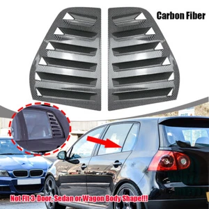 For Golf Mk5 04-09 GTI 06-09 Carbn Look Side Rear Window Louver Cover Trim - Picture 1 of 5