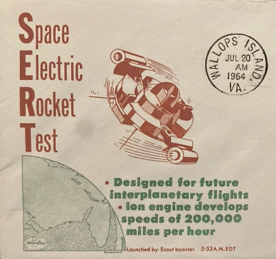 SPACE ELECTRIC ROCKET TEST FOR FUTURE INTERPLANEARY FLIGHTS SWANSON JULY 20 1964 - Image 1 of 4