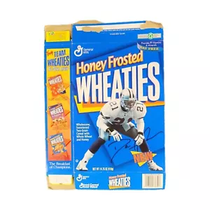 VINTAGE DEION SANDERS DALLAS COWBOYS WHEATIES CEREAL BOX - Picture 1 of 6