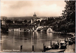 Suiza Schaffhausen Rheinquai Vintage RPPC BP20 - Imagen 1 de 2