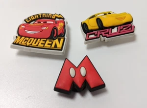3 Disney Cars Lightning McQueen Cruz Mickey Croc Jibbitz - Picture 1 of 2