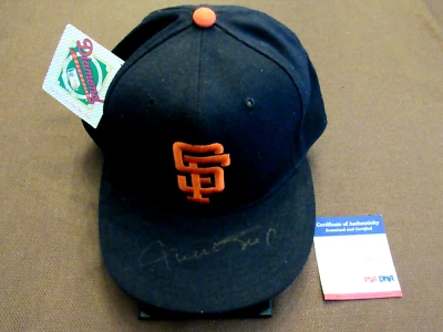 WILLIE MAYS SF GIANTS HOF SIGNED AUTO NEW ERA PRO MODEL WOOL CAP HAT PSA/DNA   - Image 1 of 4
